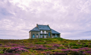 old house in a field