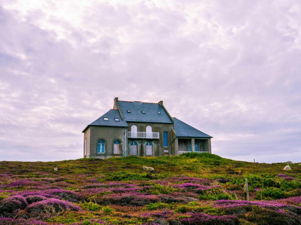 old house in a field